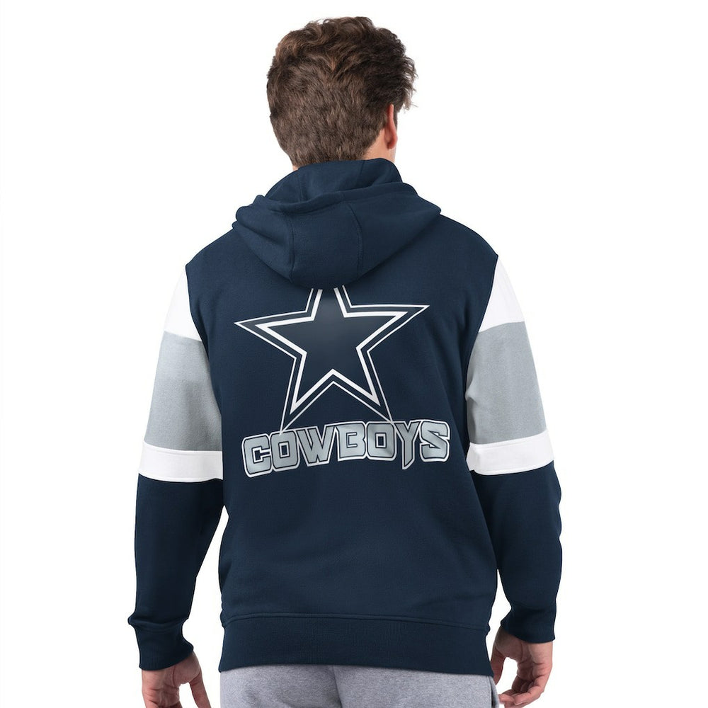 Dallas Cowboys G-III Sports by Carl Banks Extreme Full-Zip Hoodie Navy