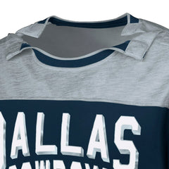Dallas Cowboys G-III Sports by Carl Banks Adaptive Hail Mary Long Sleeve T-Shirt Navy/Silver