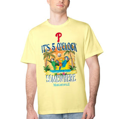 Philadelphia Phillies Margaritaville Five O'Clock Graphic T-Shirt - Yellow T-shirts