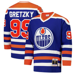 NHL Wayne Gretzky Edmonton Oilers 1979-80 Power Play Jersey - Royal