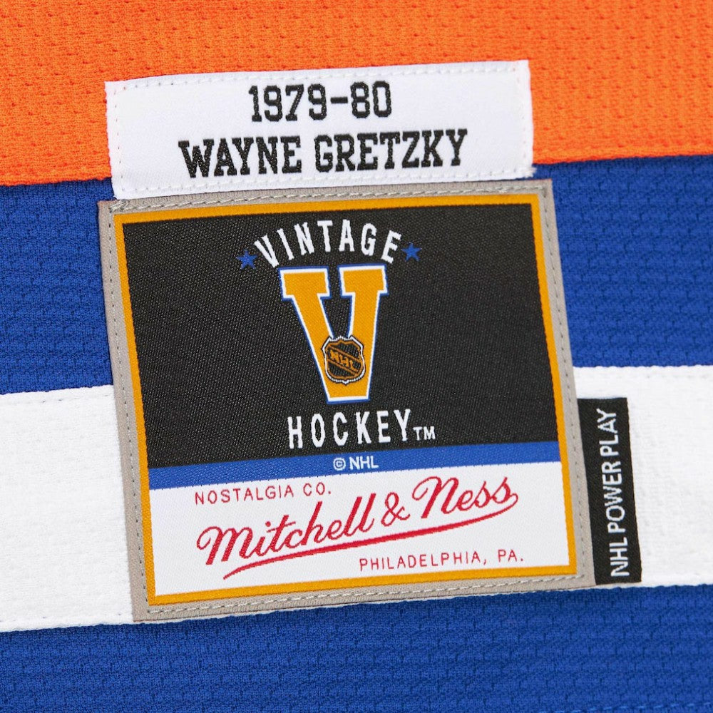NHL Wayne Gretzky Edmonton Oilers 1979-80 Power Play Jersey - Royal