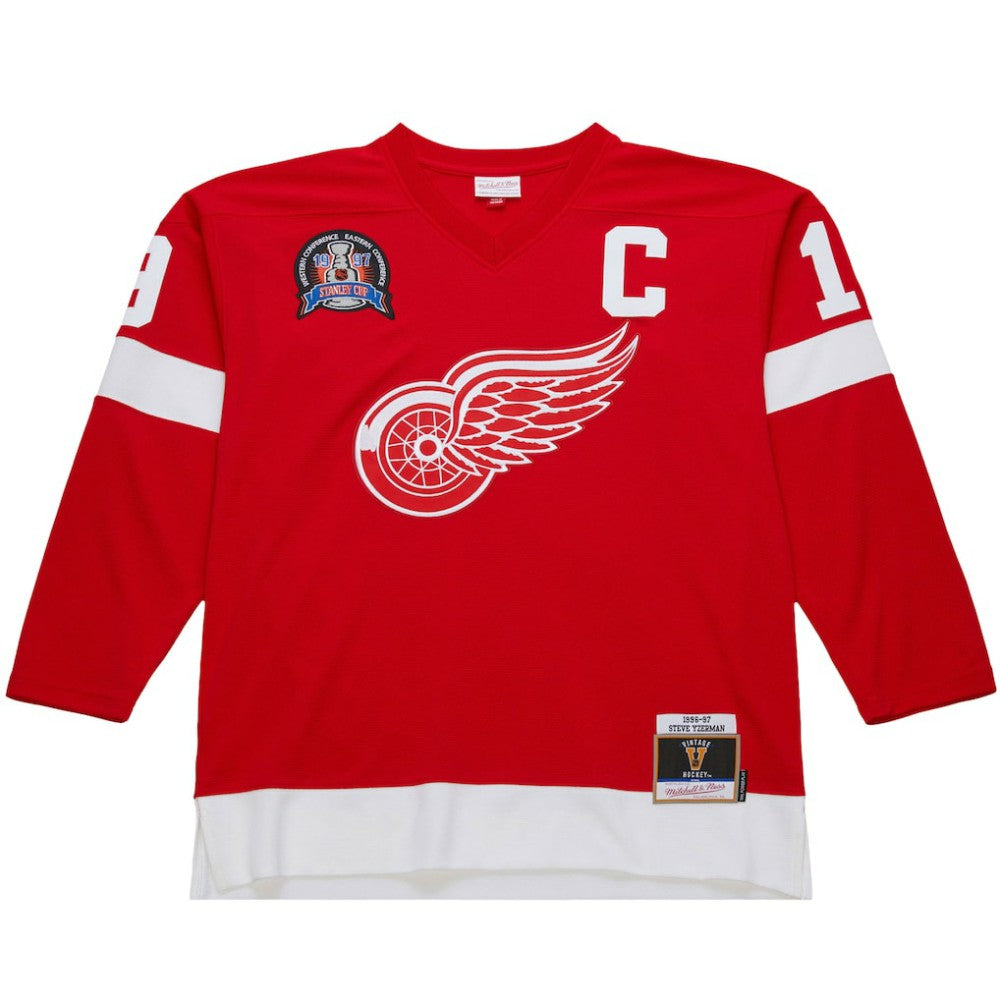 NHL Steve Yzerman Detroit Red Wings 1996-97 Power Play Jersey - Scarlet