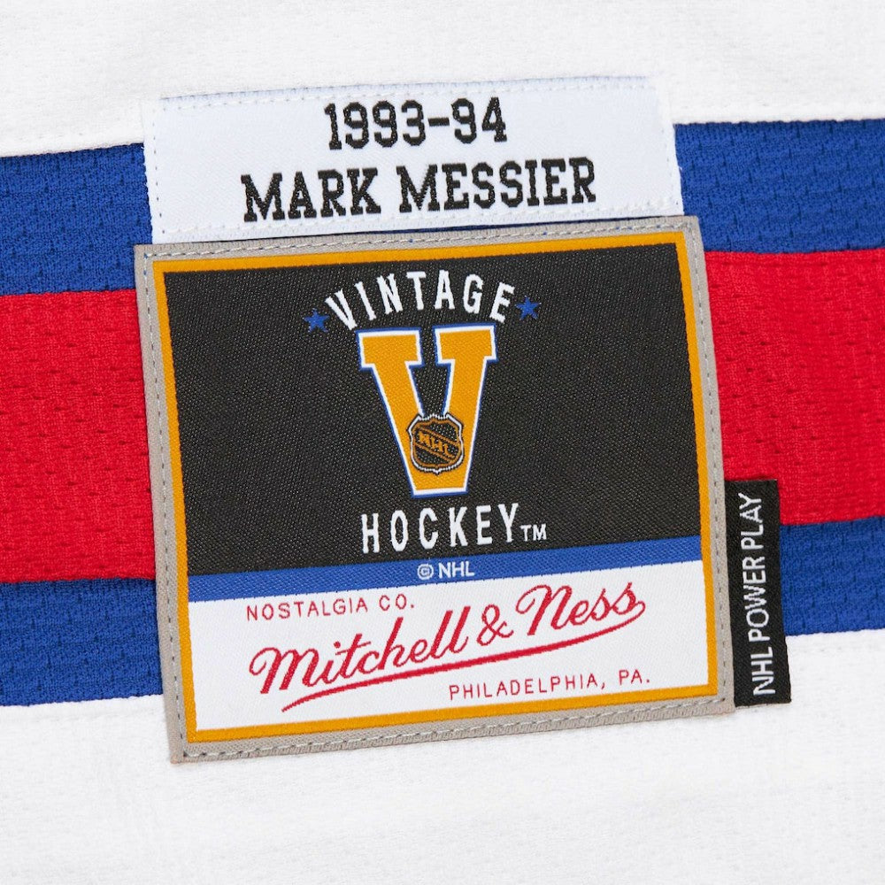 NHL Mark Messier New York Rangers 1993-94 Power Play Jersey - Royal