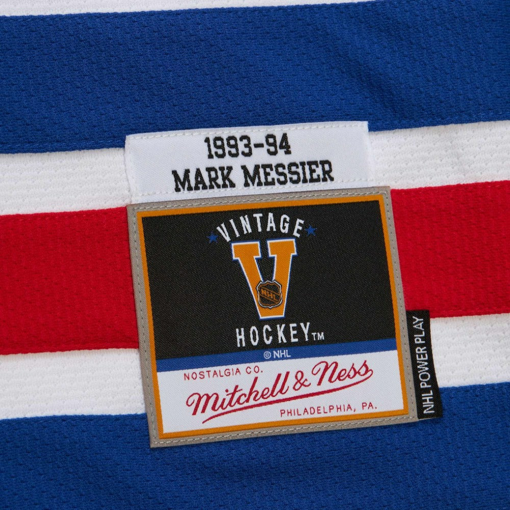 NHL Mark Messier New York Rangers 1993-94 Power Play Jersey - White
