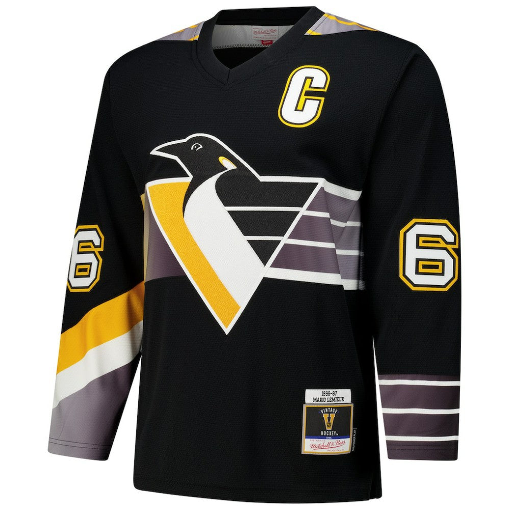 NHL Mario Lemieux Pittsburgh Penguins 1996-97 Power Play Jersey - Black