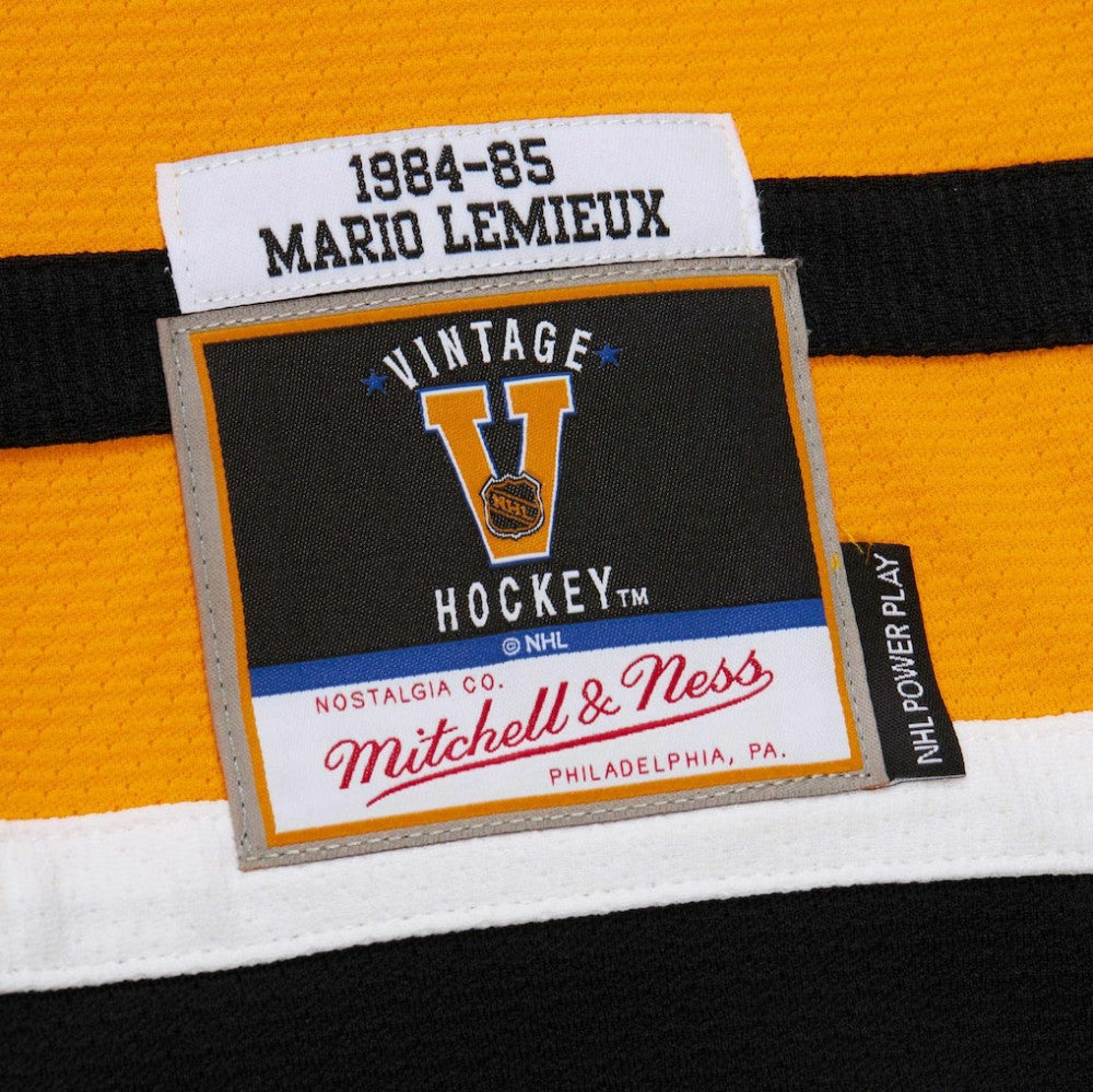 NHL Mario Lemieux Pittsburgh Penguins 1984-85 Power Play Jersey - Gold