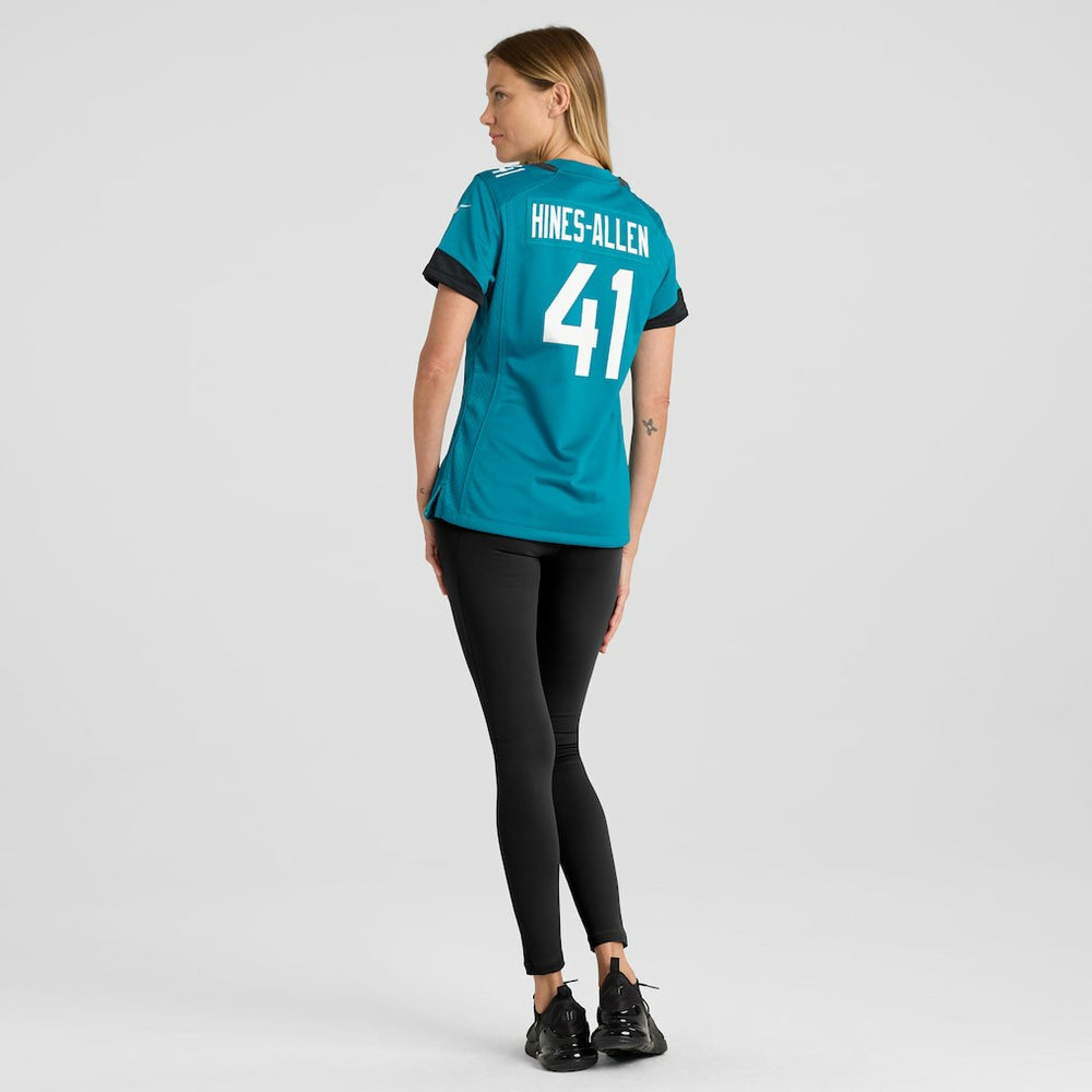 Josh Hines-Allen Jacksonville Jaguars Women's Player Game Jersey Teal