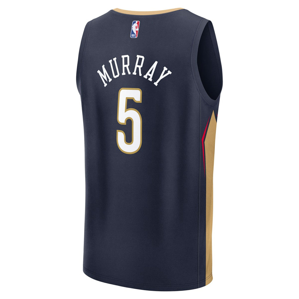 Dejounte Murray New Orleans Pelicans Fast Break Replica Player Jersey Icon Edition Navy