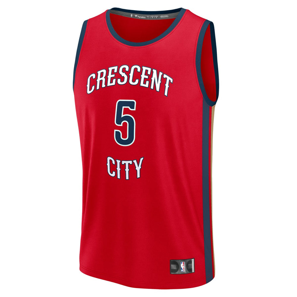 Dejounte Murray New Orleans Pelicans Fast Break Replica Player Jersey Statement Edition Red