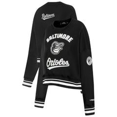 Baltimore Orioles Pro Standard Women's Pearl Cropped Pullover Sweatshirt
 - Black Pullover