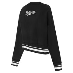 Baltimore Orioles Pro Standard Women's Pearl Cropped Pullover Sweatshirt
 - Black Pullover