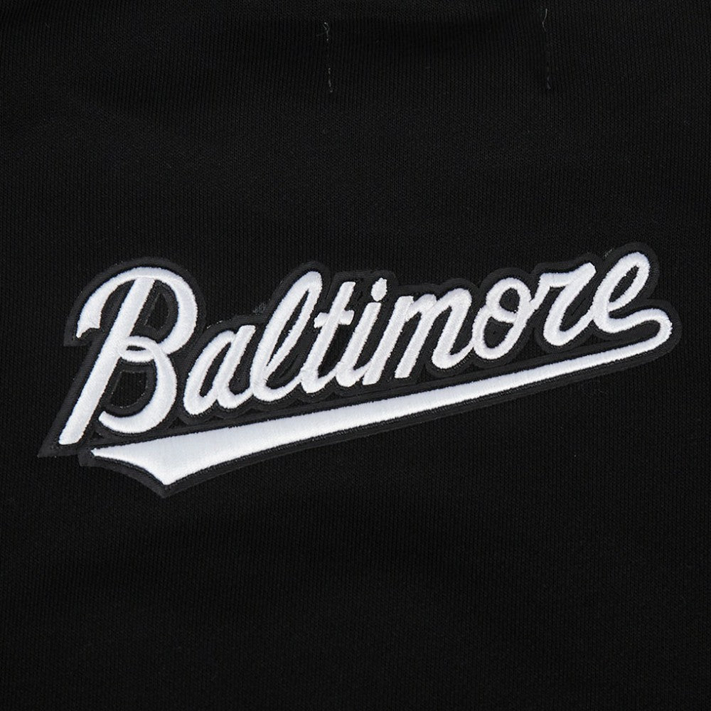 Baltimore Orioles Pro Standard Women's Pearl Cropped Pullover Sweatshirt
 - Black Pullover