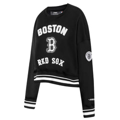 Boston Red Sox Pro Standard Women's Pearl Cropped Pullover Sweatshirt
 - Black Pullover