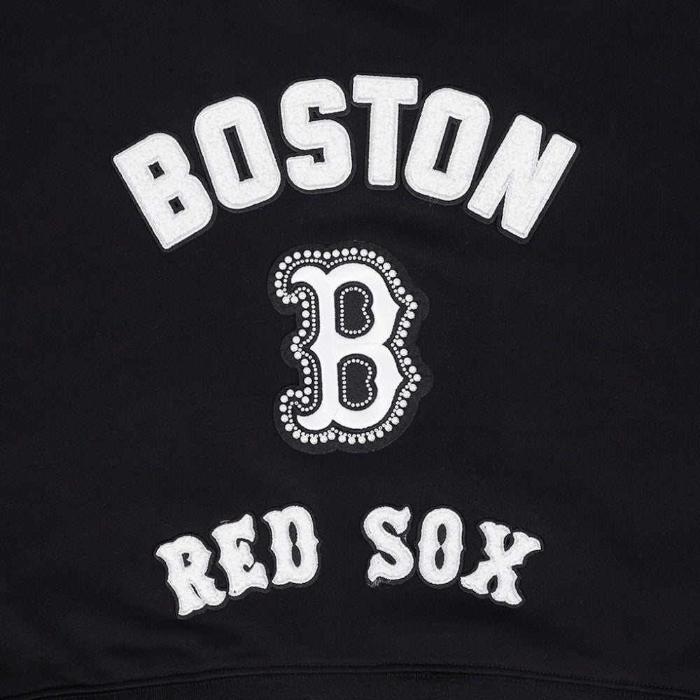 Boston Red Sox Pro Standard Women's Pearl Cropped Pullover Sweatshirt
 - Black Pullover