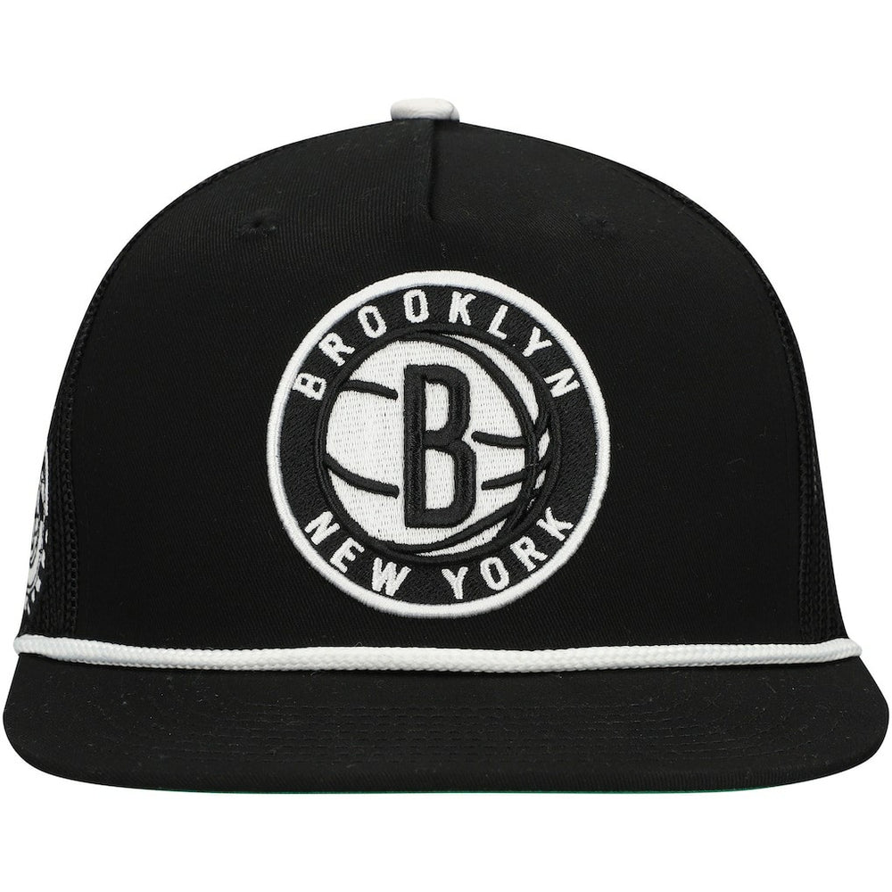 Brooklyn Nets Roper Trucker Snapback Hat Black