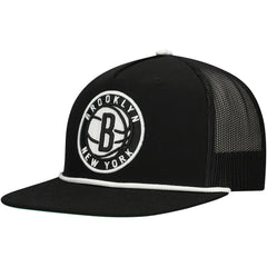 Brooklyn Nets Roper Trucker Snapback Hat Black