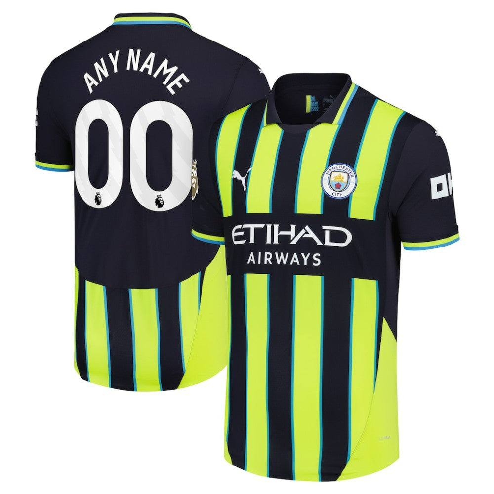 Manchester City 2024/25 Away Custom Jersey Navy