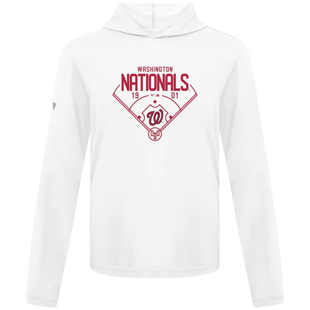Washington Nationals Levelwear Anthem Home Field Pullover Hoodie - White Hoodies