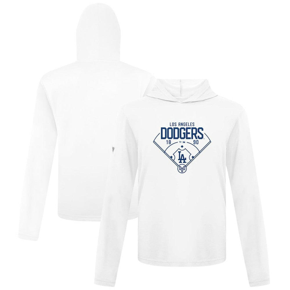 Los Angeles Dodgers Levelwear Anthem Home Field Pullover Hoodie - White Hoodies