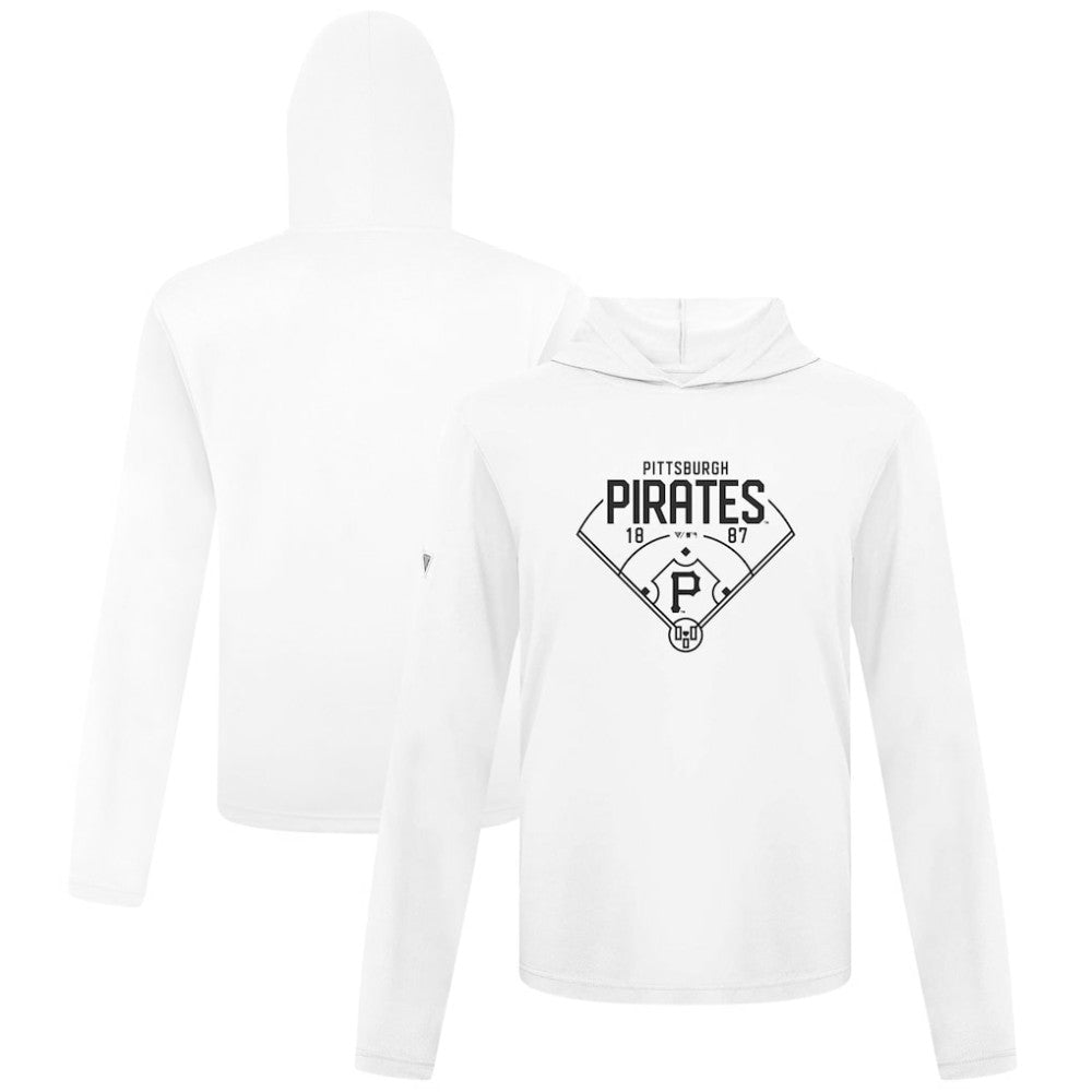Pittsburgh Pirates Levelwear Anthem Home Field Pullover Hoodie - White Hoodies