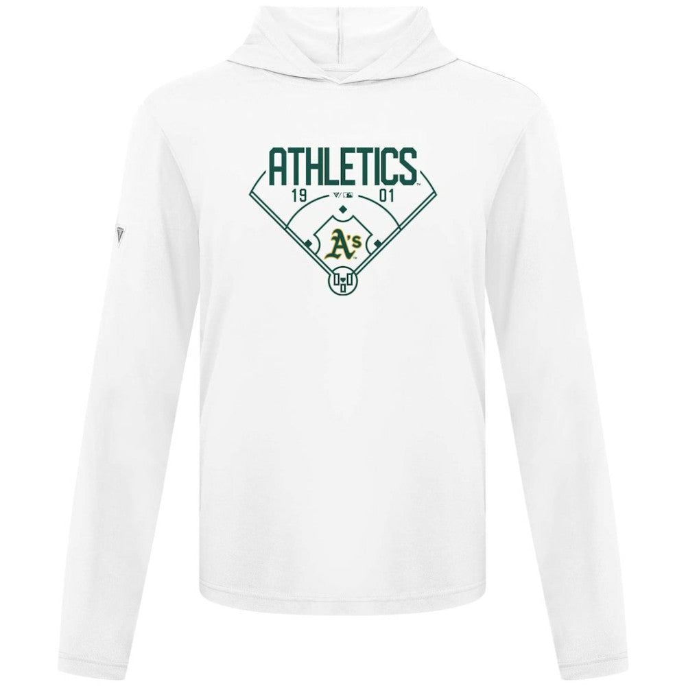 Athletics Levelwear Anthem Home Field Pullover Hoodie - White Hoodies
