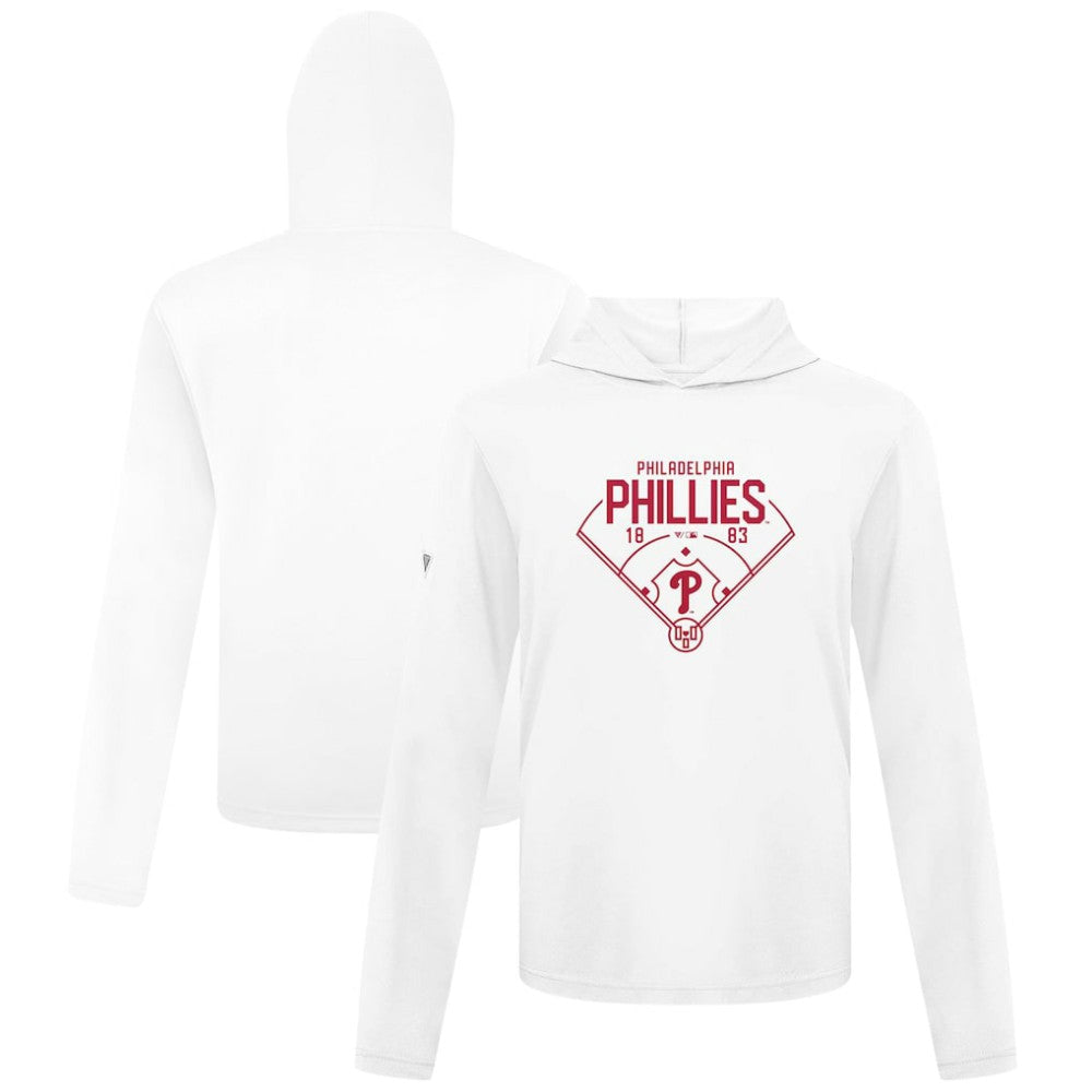 Philadelphia Phillies Levelwear Anthem Home Field Pullover Hoodie - White Hoodies