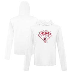 St. Louis Cardinals Levelwear Anthem Home Field Pullover Hoodie - White Hoodies