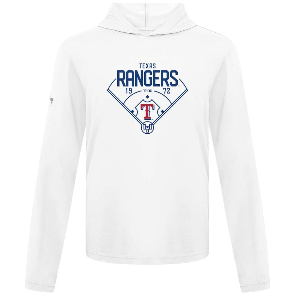 Texas Rangers Levelwear Anthem Home Field Pullover Hoodie - White Hoodies