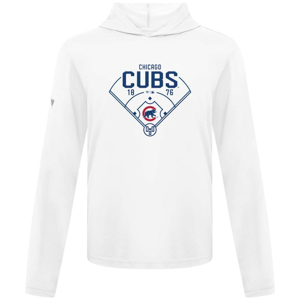 Chicago Cubs Levelwear Anthem Home Field Pullover Hoodie - White Hoodies