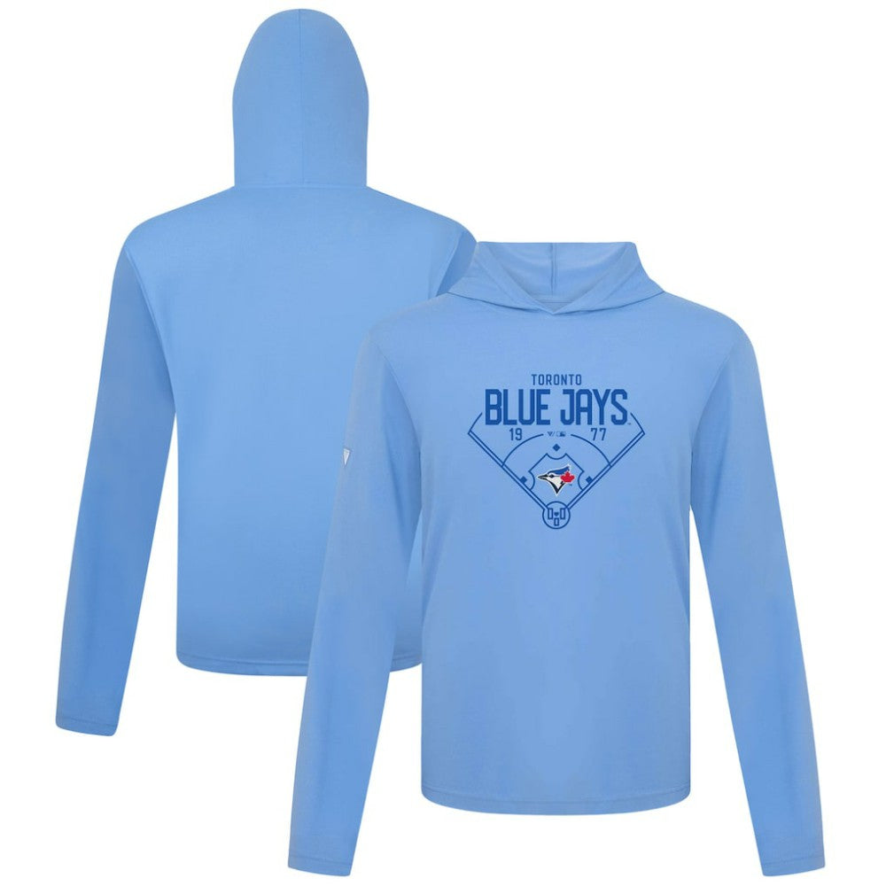 Toronto Blue Jays Levelwear Anthem Home Field Pullover Hoodie - Light Blue Hoodies