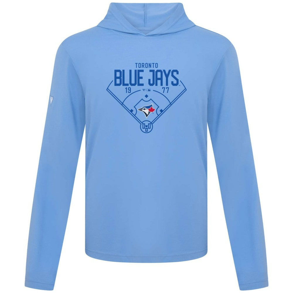 Toronto Blue Jays Levelwear Anthem Home Field Pullover Hoodie - Light Blue Hoodies