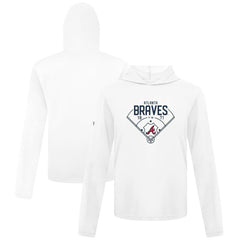 Atlanta Braves Levelwear Anthem Home Field Pullover Hoodie - White Hoodies