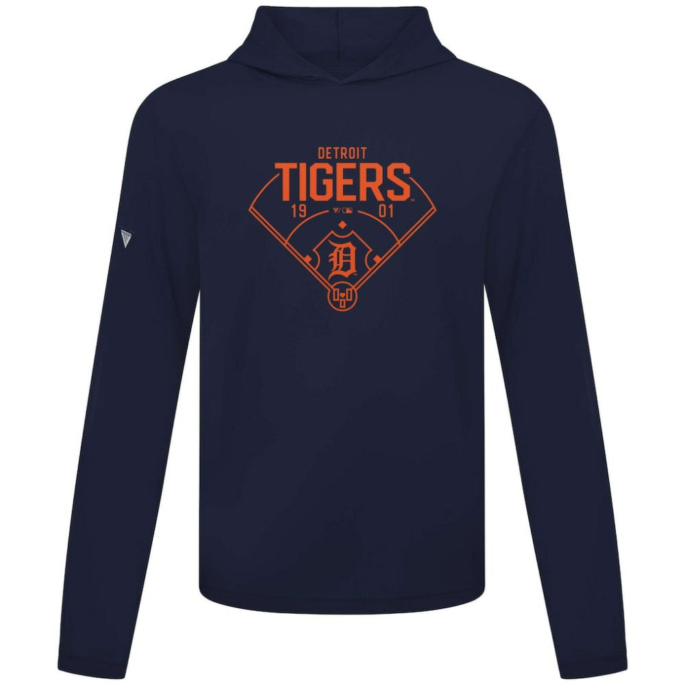 Detroit Tigers Levelwear Anthem Home Field Pullover Hoodie - Navy Hoodies