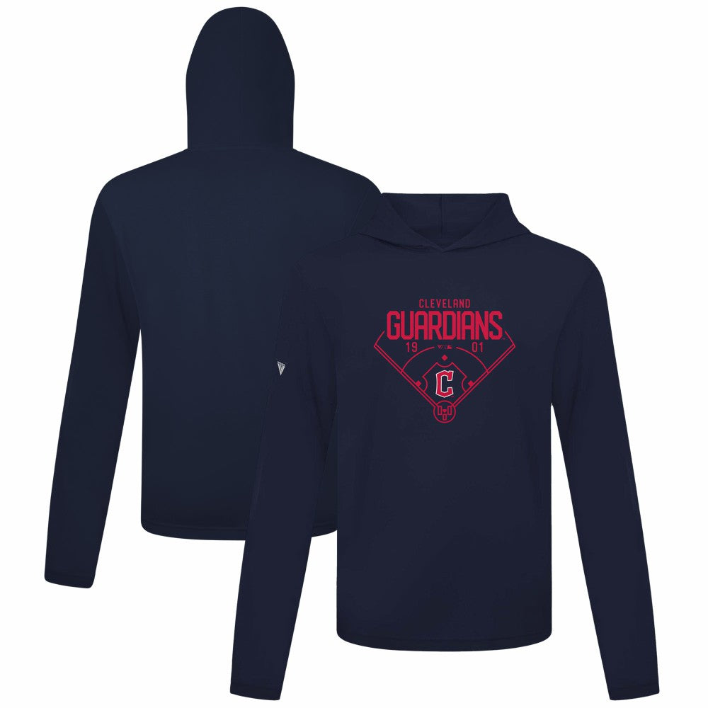 Cleveland Guardians Levelwear Anthem Home Field Pullover Hoodie - Navy Hoodies