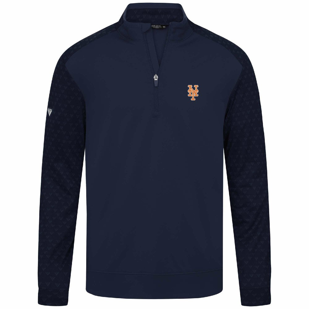 New York Mets Levelwear Aztec Insignia 2.0 Quarter-Zip Pullover Top - Navy Pullover