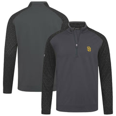 San Diego Padres Levelwear Aztec Insignia 2.0 Quarter-Zip Pullover Top - Charcoal Pullover