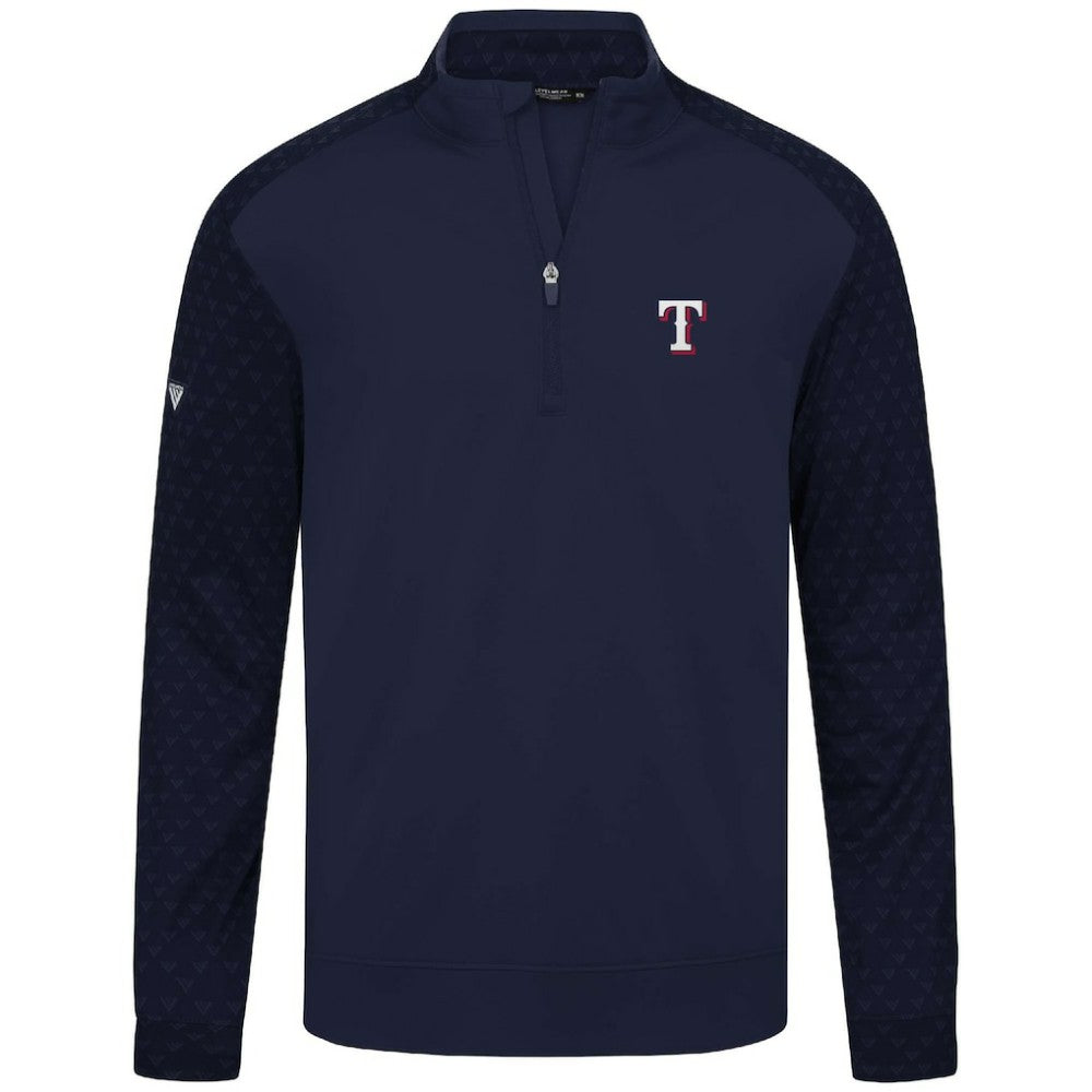 Texas Rangers Levelwear Aztec Insignia 2.0 Quarter-Zip Pullover Top - Navy Pullover