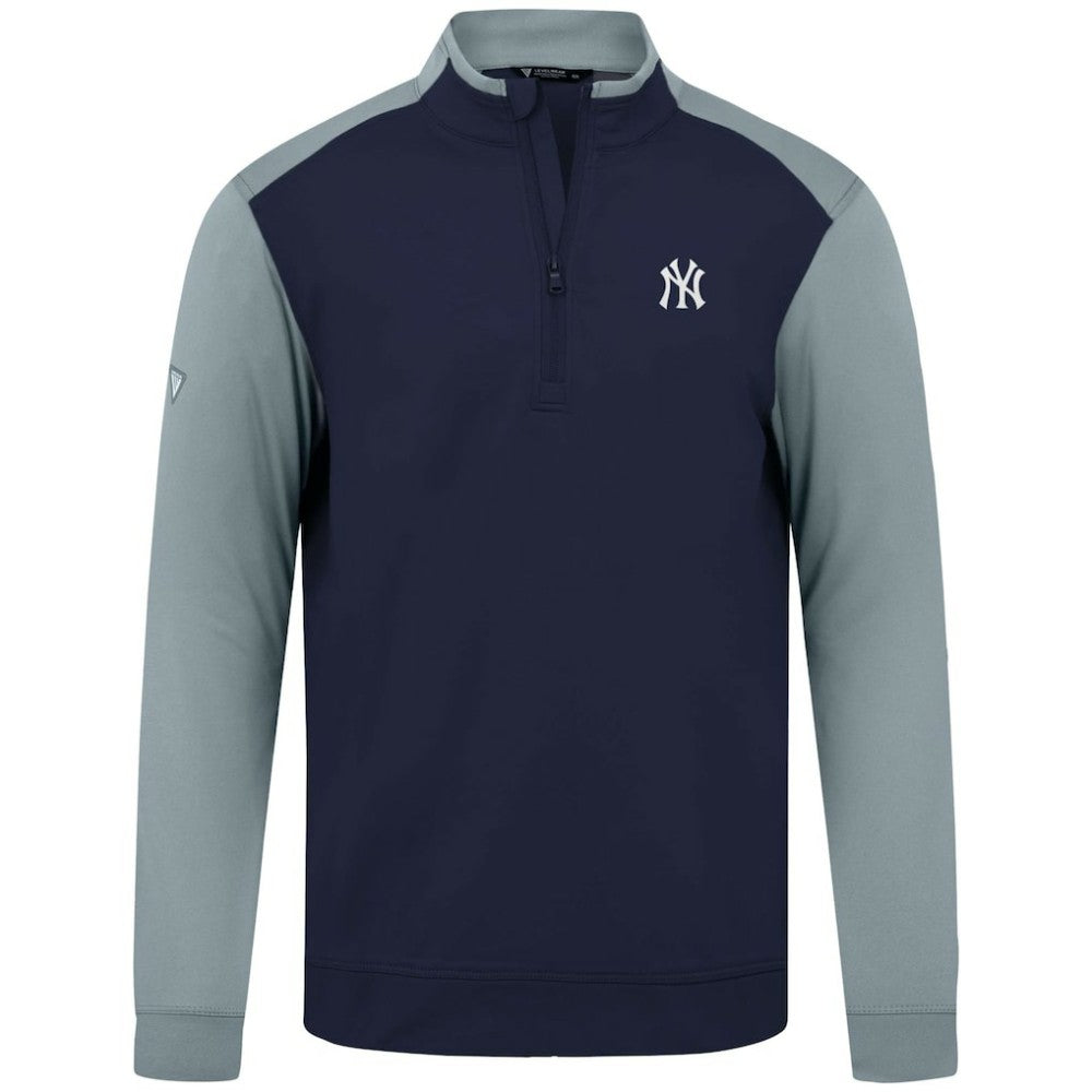 New York Yankees Levelwear Insignia 2.0 Quarter-Zip Pullover Top - Navy Pullover