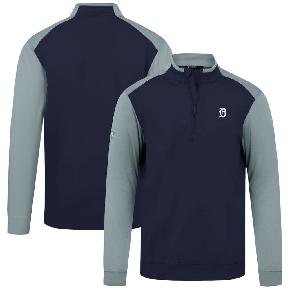 Detroit Tigers Levelwear Insignia 2.0 Quarter-Zip Pullover Top - Navy Pullover