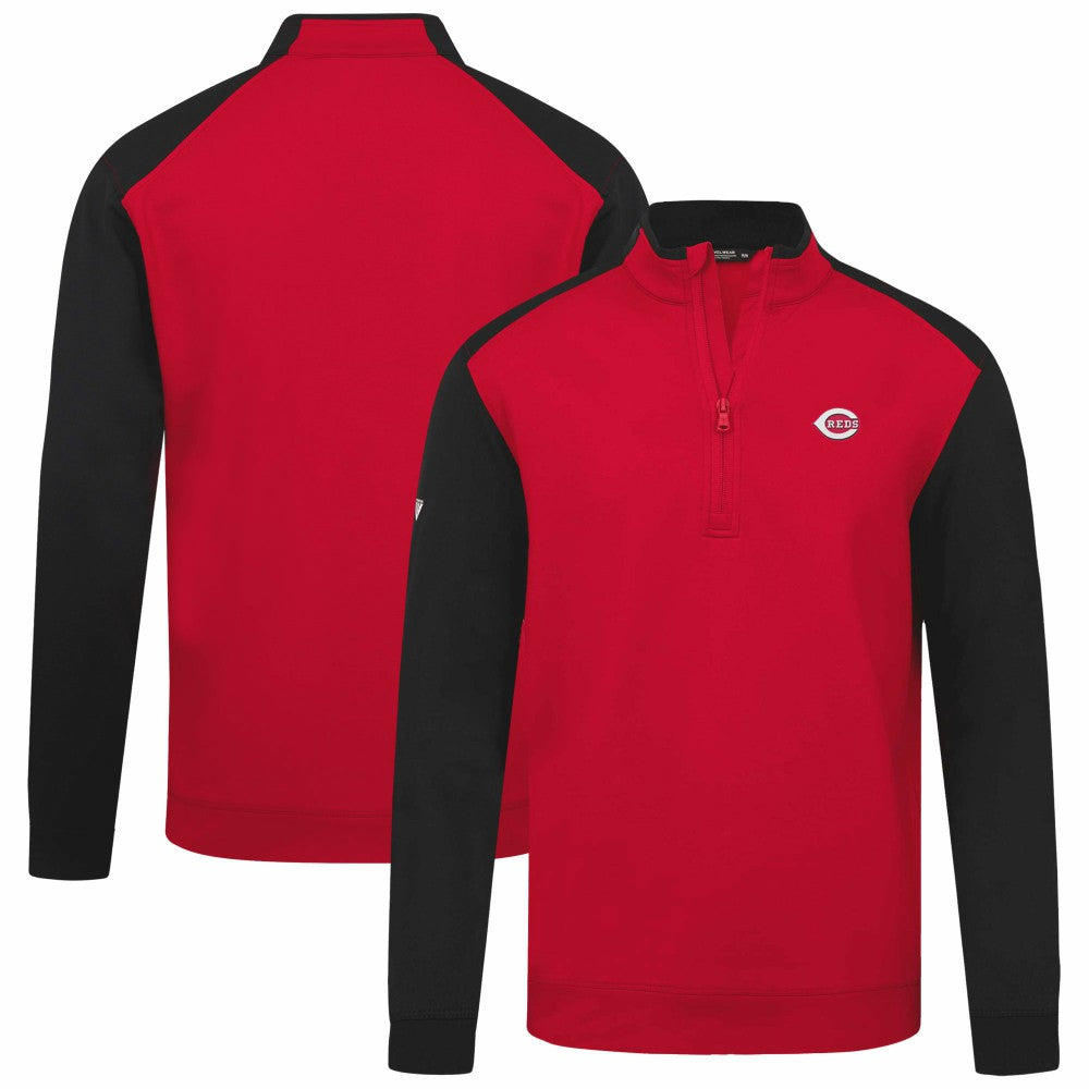 Cincinnati Reds Levelwear Insignia 2.0 Quarter-Zip Pullover Top - Red Pullover