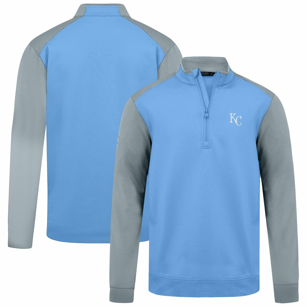 Kansas City Royals Levelwear Insignia 2.0 Quarter-Zip Pullover Top - Light Blue Pullover