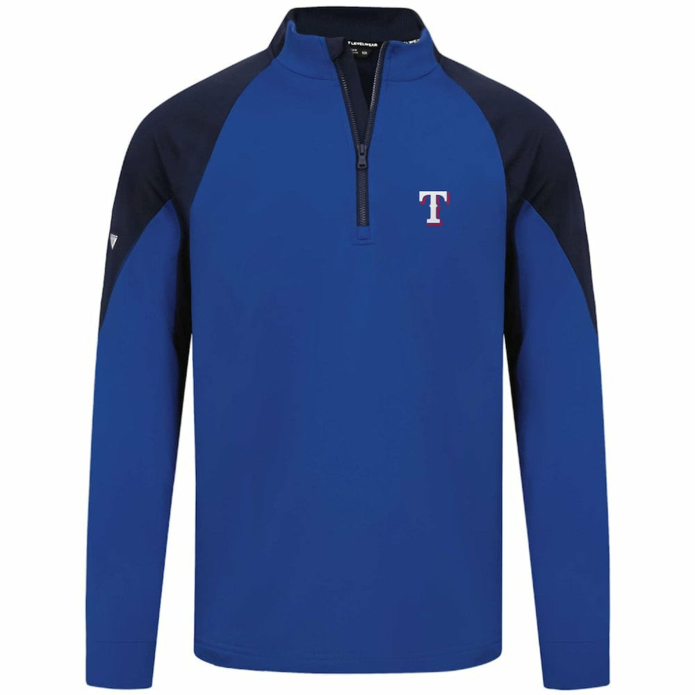 Texas Rangers Levelwear Cadet Insignia 2.0 Raglan Quarter-Zip Jacket - Royal Jackets