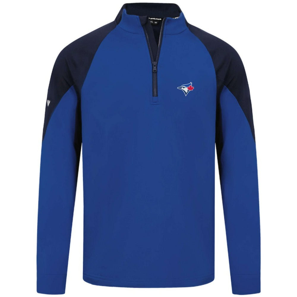 Toronto Blue Jays Levelwear Cadet Insignia 2.0 Raglan Quarter-Zip Jacket - Royal Jackets