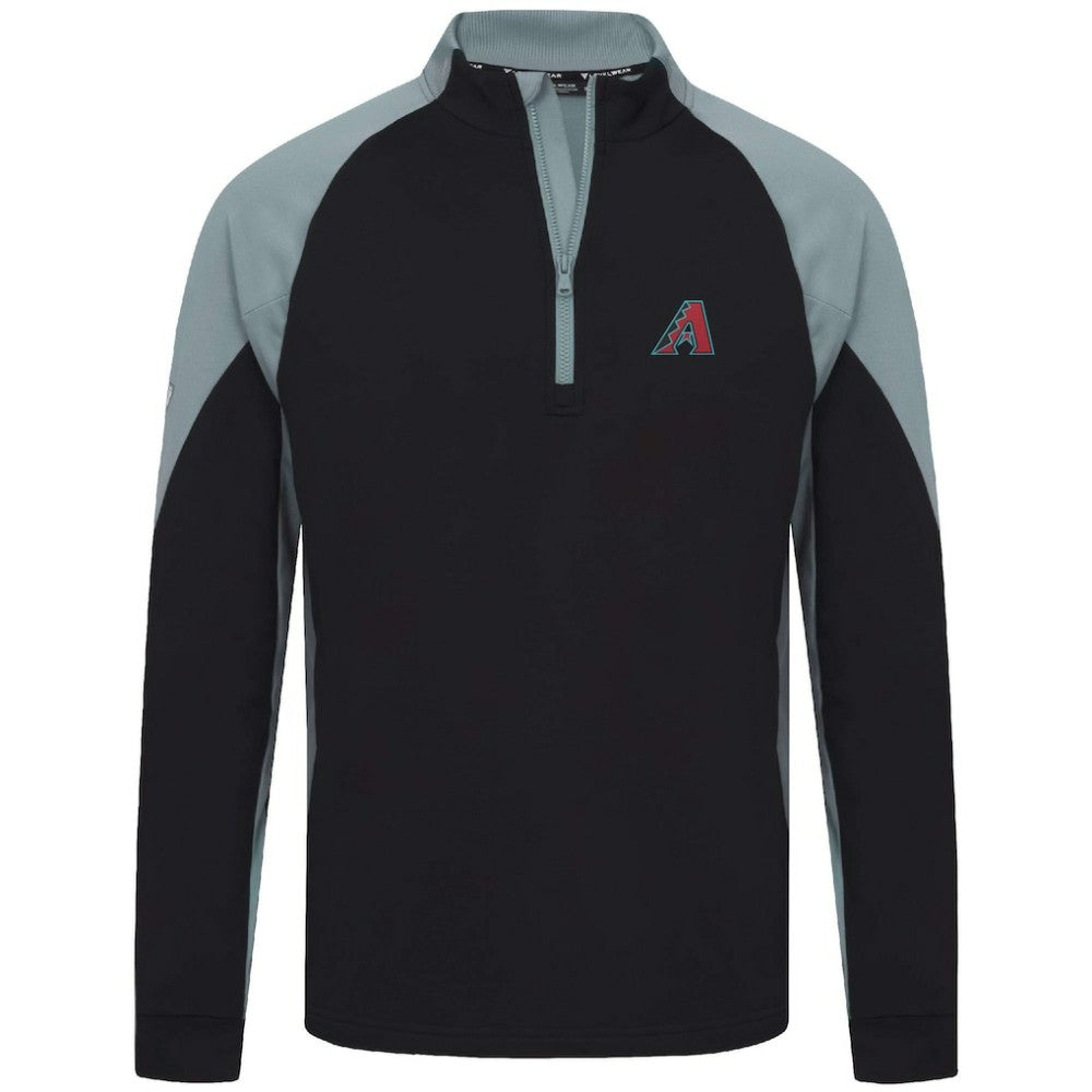 Arizona Diamondbacks Levelwear Cadet Insignia 2.0 Raglan Quarter-Zip Jacket - Black Jackets
