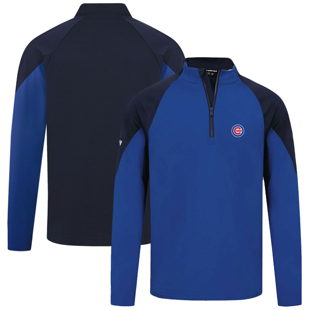 Chicago Cubs Levelwear Cadet Insignia 2.0 Raglan Quarter-Zip Jacket - Royal Jackets