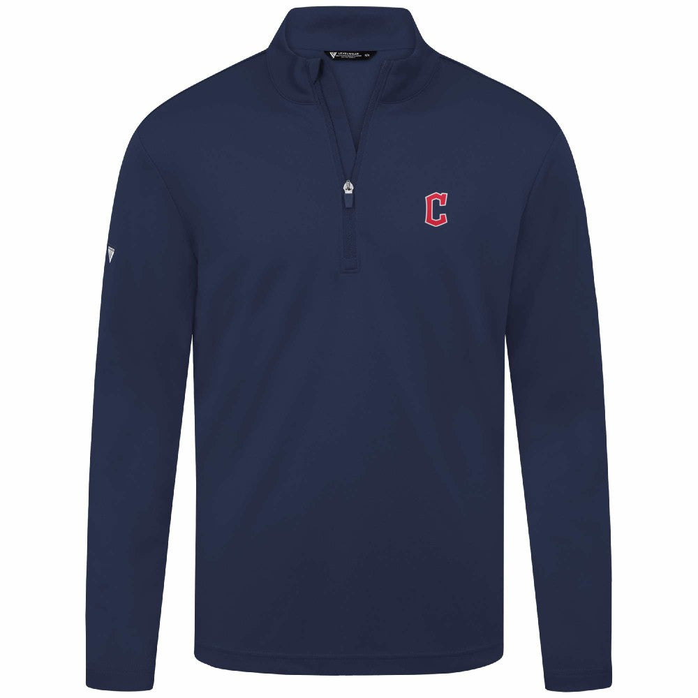 Cleveland Guardians Levelwear Heron Insignia 2.0 Quarter-Zip Jacket - Navy Jackets