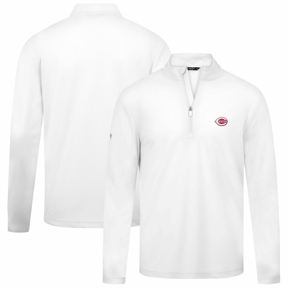 Cincinnati Reds Levelwear Heron Insignia 2.0 Quarter-Zip Jacket - White Jackets