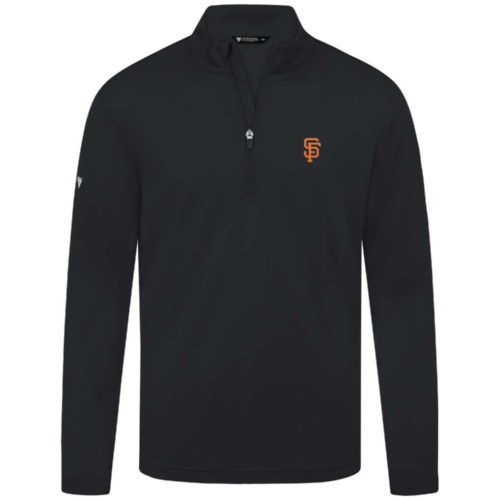 San Francisco Giants Levelwear Heron Insignia 2.0 Quarter-Zip Jacket - Black Jackets