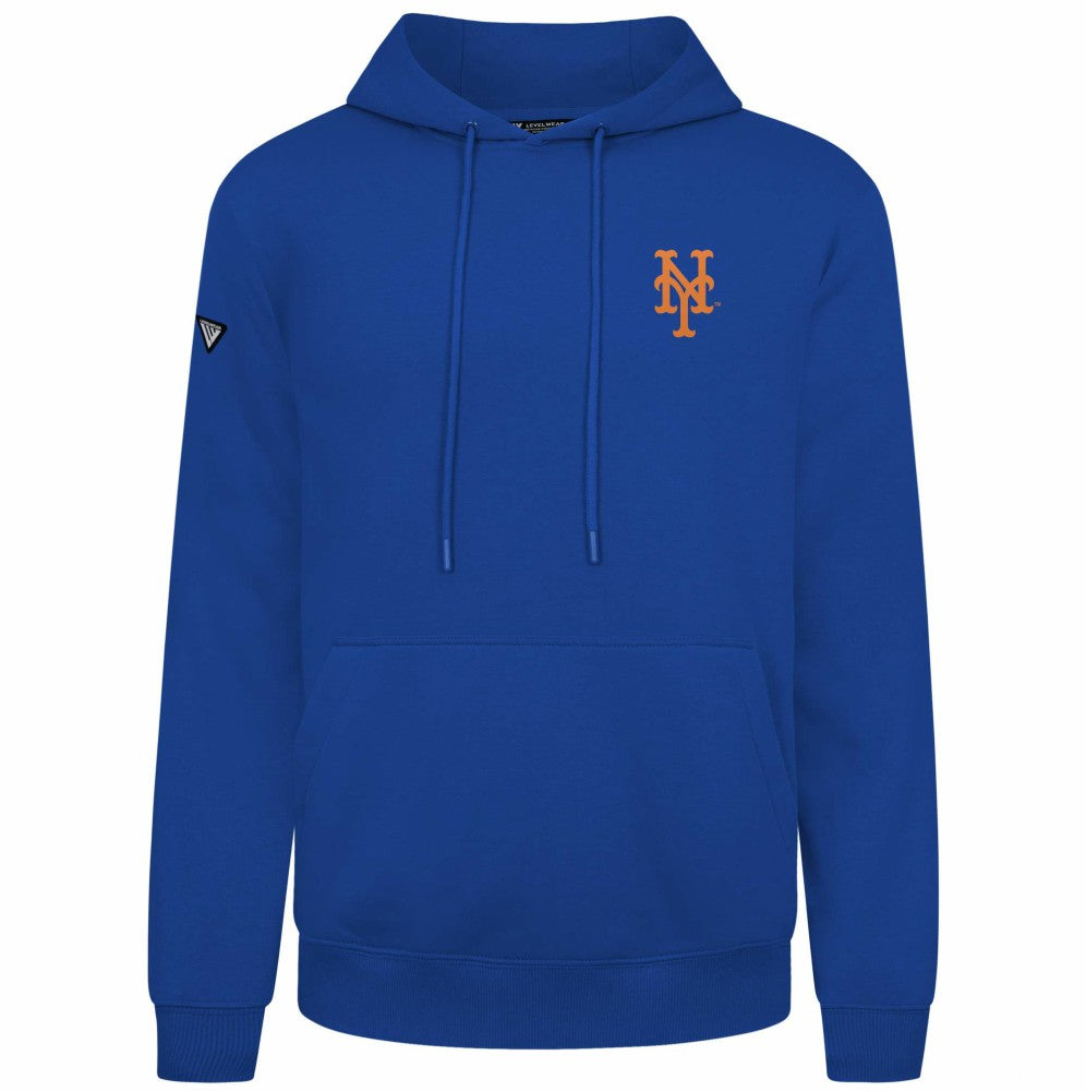New York Mets Levelwear Podium Primary Pullover Hoodie - Royal Hoodies