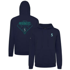 Seattle Mariners Levelwear Podium Primary Pullover Hoodie - Navy Hoodies